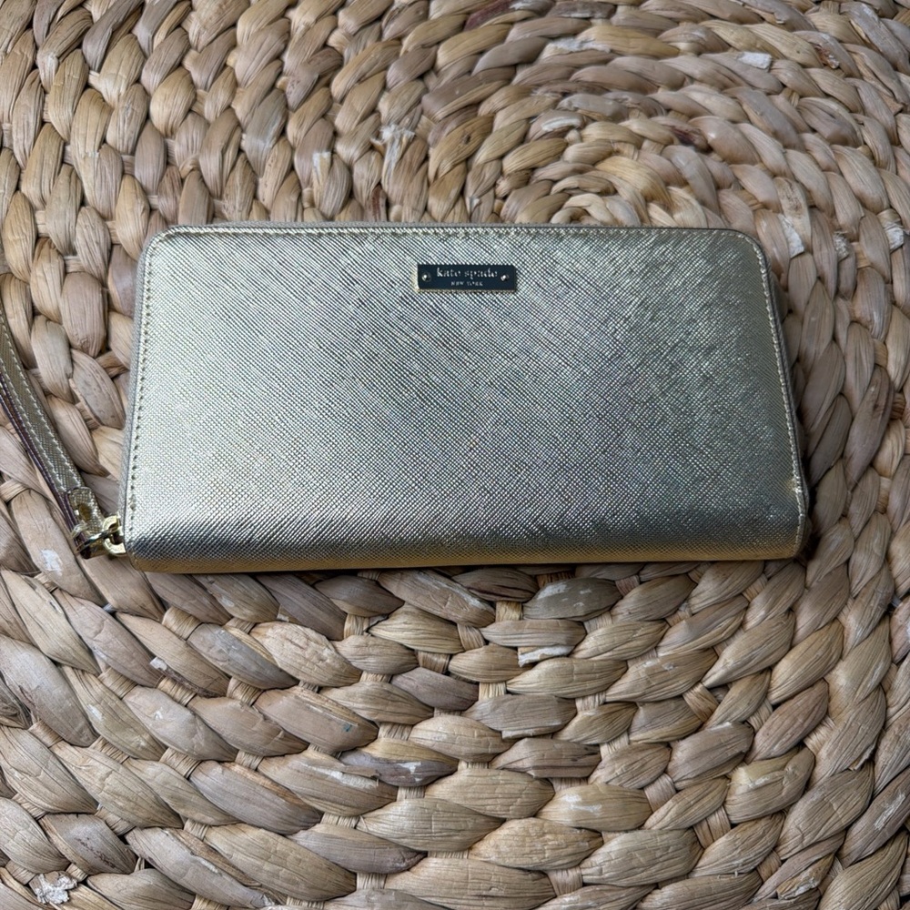 Kate Spade Metallic Gold Wallet